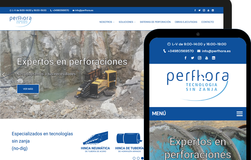 Ejemplo de la nueva web