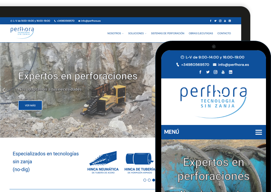 Ejemplo de la nueva web